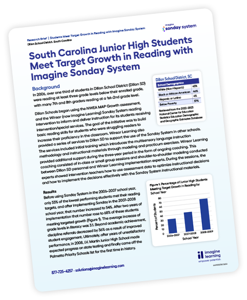 Cover page of an Imagine Sonday System research paper.