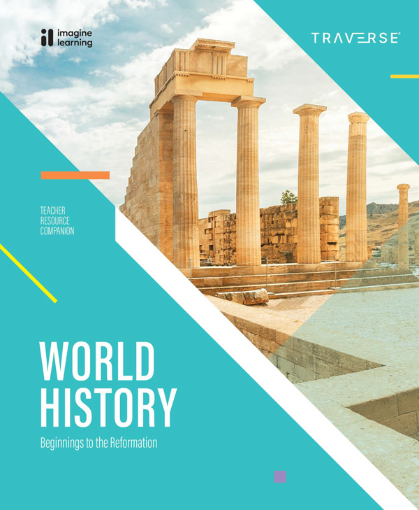 Traverse World History textbook cover.